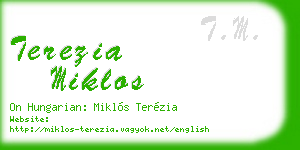 terezia miklos business card
